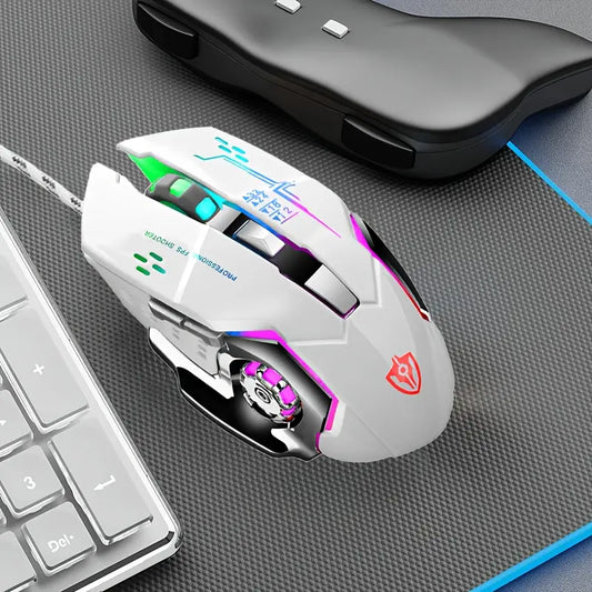 3200 DPI Backlit Gaming Mouse – 6 Programmable Buttons & USB Wired for PC/Laptop