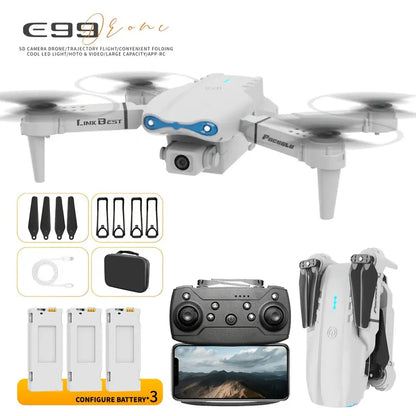 E99 Pro Drone – Dual Camera, 4K HD, 360° Flip, Foldable & Portable Design
