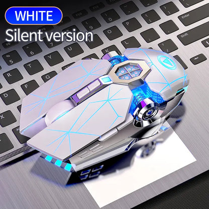 Futuristic LED Gaming Mouse – Silent & Audio Versions | Ergonomic RGB Car Design for PC & Laptop