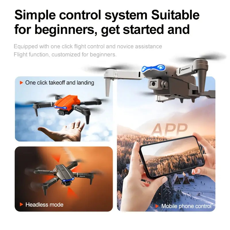 E99 Pro Drone – Dual Camera, 4K HD, 360° Flip, Foldable & Portable Design