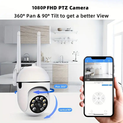 Smart 1080P WiFi Security Camera with Motion Detection & Night Vision